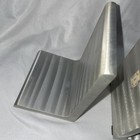 Set Silver Metal Rectangular Bookends 6    X 4   