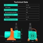 1 10hp Pond Pump  1400gph Waterfall Pump With Protective Mesh Filter For Koi    