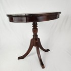 Vintage Mahogany Console Table Half Moon Duncan Phyfe Style