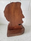 Abraham Lincoln Hand Carved Wood Single Book End