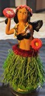 Vintage Girl Hula Dancer Dashboard Nodder Bobble Figurine Skirt Aloha Hawaiian