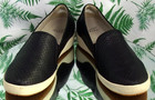 Dansko Odina Black Leather Loafers Slip Ons Dress Shoes Us Womens Sz 7 5 8 Eu 38
