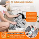 Soft Sherpa Electric Gray Heated Blanket 84x90 Queen Size Dual Control Washable