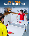 Retractable Portable Table Tennis Net With Clamps For Indoor Outdoor Play