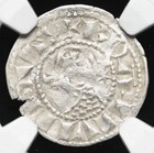Crusaders Antioch Bohemond Iv 1202-1232 Ad  Denier Knights Templar Coin  Ngc Xf