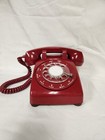 Vintage 1970 Stromberg Carlson 500 Rotary Dial Phone Cherry Red Desk Telephone 