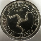 1901 Victoria  999 Rare Isle Of Man Pattern Qvocvnqve Ieceris Stabit Model 4sh 