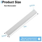 Shower Door Magnet  Neodymium 3 Inch Long Glass Silver 