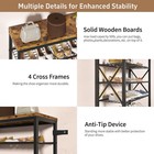 10-tier Shoe Rack Holds 40 Pairs  Space Saving Shoe Organizer For Entryway Cl   
