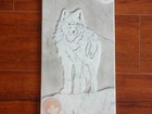 Vtg Eskimo Dog Wall Plaque Plaque Graham The Marble Works Canada Damaged