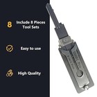 Hook And Pickup Tool Kit 2 In 1 Portable Lock Picking Set Ergonomic Handle U s