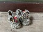 Vintage Petite Mouse Children s Slippers W  Eyes  Ears  And Nose Size 30 - 4 75 