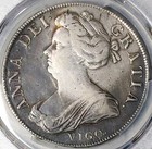 1703 Pcgs Vf Anne Vigo Crown Great Britain England Treasure Coin  24120801d 