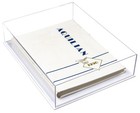 Deluxe Clear Acrylic Book  Stamp  Or Coin Collection Display Case  a029-wds 