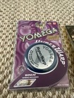 Vintage Ban Dai 1999 Yomega Hyper Warp Roller Bearing Yoyo Blue   Keychain Brain