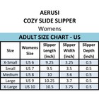 Aerusi Pink Open Toe Cozy Soft Slippers Anti Slip Bedroom Indoor Shoes Size 6-10