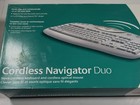 Logitech Cordless Navigator Duo Wireless Keyboard And Mouse Set White New Works