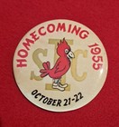 1955 Iowa State University Homecoming Button pinback Cyclones Vintage Nice 