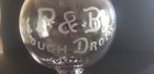 Antique Sun Purple Manganese  - P    B Cough Drops Apothecary Jar - Tiffin Eapg