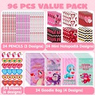 Valentines Day Stationery Gifts  Party Favor With Pencil  Erasers  Notebook   Ba