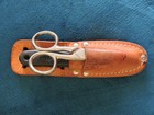 Vintage Klein Tools Usa Lineman 2100-7 Scissors 44220 Knife 5187 Leather Holder 