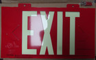      New Brady Photoluminescent Exit Sign Non-electric 15-1 4  X 8-1 4  90885