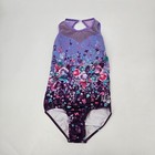 Sylvia P Leotard Adult Small As Riley Mccusker Express Yourself Floral Purple