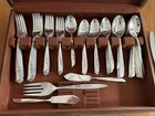 Oneida Ltd 1881 Rogers  Lilac Time Silver-plate Flatware  90 Pcs W box Mcm  1957