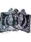 Our Lady Of Guadalupe And San Judas Tadeo Poncho With Hoodie  Sarape  One Size