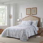 Laura Ashley 3pc Twin Amberley Quilt Bedding Set Blue
