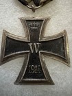 Vintage Ww1 German Iron Cross 1813-1914 2nd Class Medal With Ribbon Authentic   