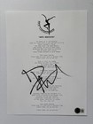 Dave Matthews Signed Ants Marching Music Lyric Sheet Dmb Band Music Singer Bas