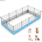 Small  loft Animal Playpen Guinea Pig Cage Diy Metal Enclosure Pet Fence  mat