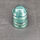 Vintage Hemingray No 12 Glass Insulator Teal Aqua Blue Telegraph Telephone Power