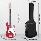 Letsrock Bass Guitar Case  Bass Guitar Gig Bag 0 35 Inch Waterproof Thick Pad   