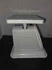 1960 s Vintage American Family Scale - White Metal And Plastic 25lb Food Scale