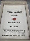 Vintage Weston Master V Model 748 Light Meter With Leather Case New