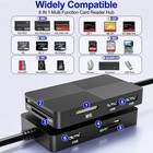 8-in-1 Memory Stick Pro Duo Card Reader Adapter 3 Usb 2 0 Ports Otg Support