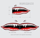 Flying Tigers Shark Teeth Decal Sticker 10  T X 24  W Wwii Military Airplane