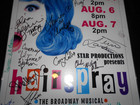 Hairspray Musical Broadway Cast Signed Poster Holiday Star Theatre In  17x11