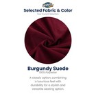 Ultimate Sack 6  Bean Bag Chair And Footstool  Oversized Lounger  Burgundy Suede