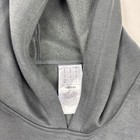 Adidas Mens Fleece Pullover Hoodie Hooded Sweatshirt Zip Pocket Gray Medium M