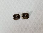 Dollhouse Drawer Pulls Or Trunk Handles X2 Antique Brass 1 12 Scale Miniature