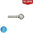 Mainstays Twist Cage Single Curtain Rod Set - 3 4  Satin Nickel  30 - 84  Wide