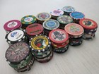 150 Casino Gaming Poker Chip Lot Las Vegas  1 New   Used Chipco Paulson Clay
