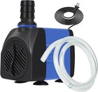 Fountain Pump  480 Gph Submersible Water Pump With 5 Ft Tubing  For Aquarium    