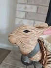 Vintage Doll Carriage Stroller Pram Rabbit Head Wicker   Iron Rare 23  Size 