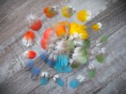 100 Small Multi Colored Macaw Parrot Feathers