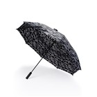 Automatic Open 2 Person Rain Umbrella Black Camo Upf 50  Protection