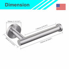 Toilet Paper Holder Wall Mount Stainless Steel For Bathroom  Kitchen  Washroom
